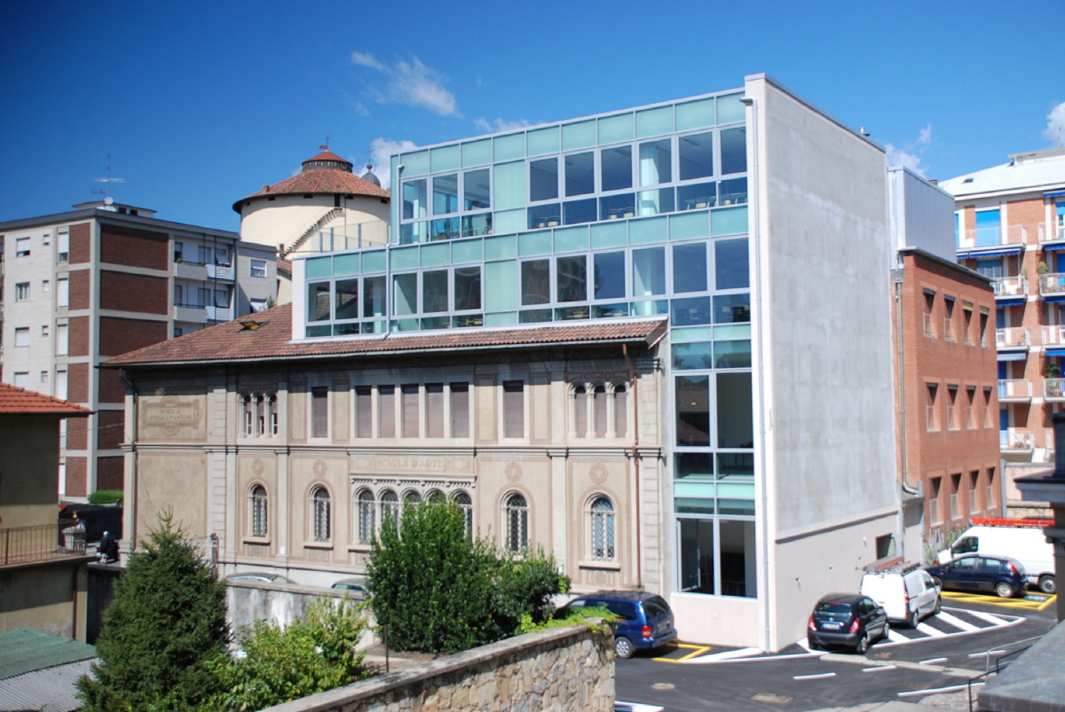 Bergamo - Ampliamento scuola d'Arte Andrea Fantoni - Vista dal cortle interno