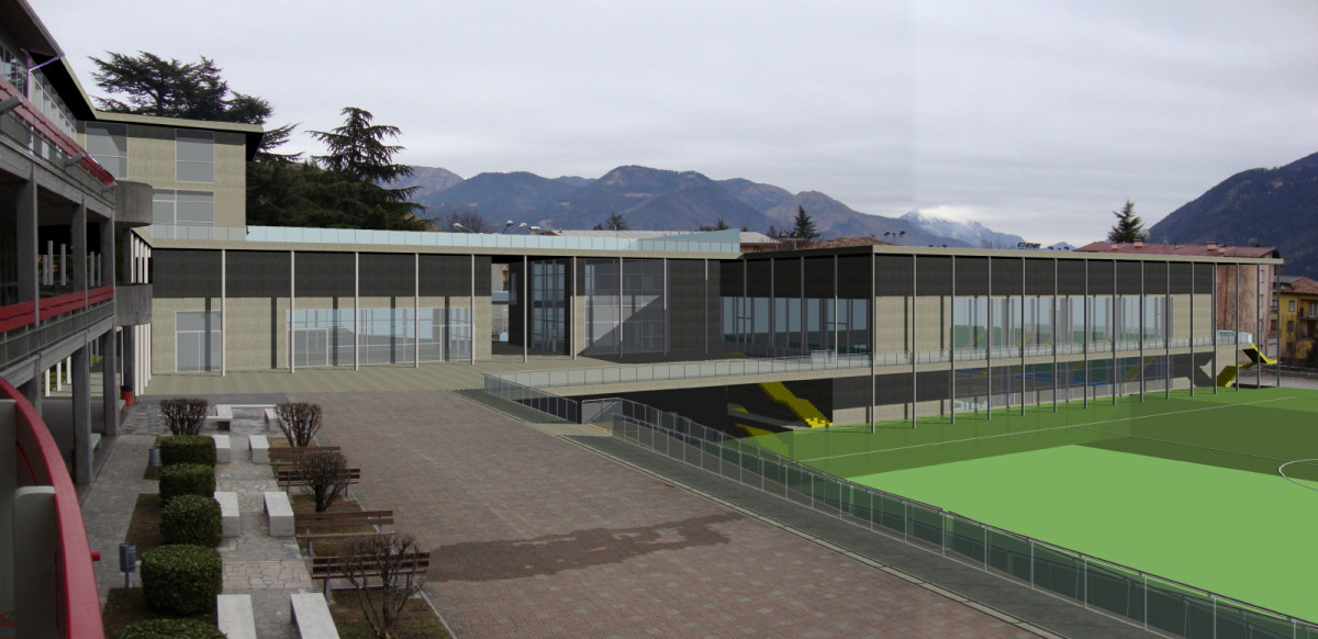 Clusone - Concorso d'idee per l'ampliamento dell'oratorio san Giovanni Bosco - Foto-inserimento realistico